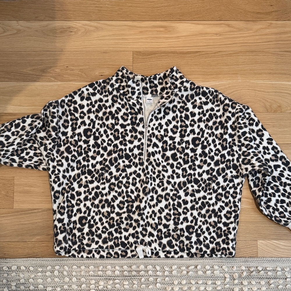 Old Navy Animal Print Zip-Up Jacket